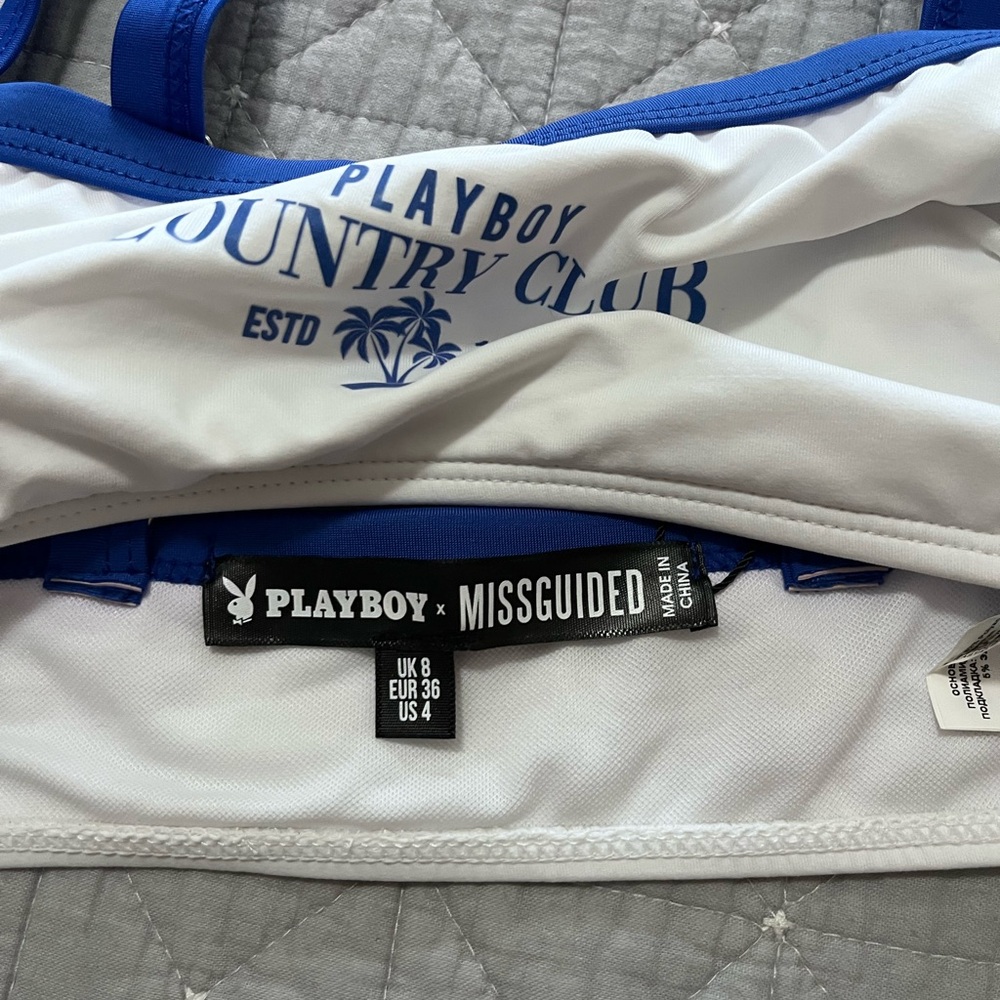 PLAYBOY SPORTS RINGER BIKINI TOP - Picture 4 of 7